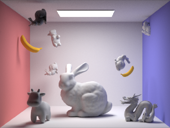 Example of Rendered Image. Custom Scene